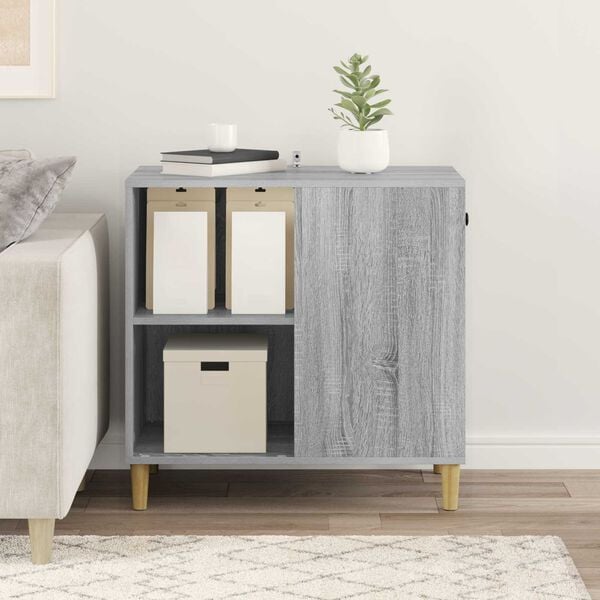 vidaXL Katzenhaus Graues Sonoma 72 x 42,5 x 70 cm Holzwerkstoff