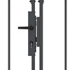vidaXL Gartentor mit gew&ouml;lbtem Oberteil Grau 4 x 1,25 m Stahl