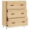 vidaXL Kommode Sonoma-Eiche 69,5x34x90 cm Holzwerkstoff