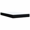 vidaXL Boxspringbett mit Matratze Schwarz 80x200 cm Stoff