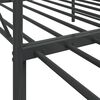 vidaXL Tagesbett Ausziehbar ohne Matratze Schwarz 100x200 cm Stahl