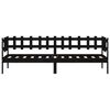 vidaXL Tagesbett Schwarz 80x200 cm Massivholz Kiefer
