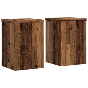 vidaXL Pflanzenst&auml;nder 2 Stk. Altholz-Optik 25x25x35 cm Holzwerkstoff