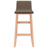 vidaXL Barhocker 2 Stk. Braun Stoff