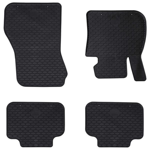 vidaXL Autofu&szlig;matte 4 pcs Schwarz Geeignet f&uuml;r BMW 1er 2017- Gummi