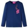 vidaXL Kinder-Langarmshirt Marineblau 104