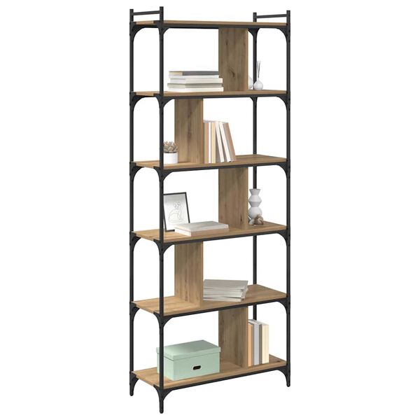 vidaXL B&uuml;cherregal Artisan-Eiche 76 x 32 x 192 cm Holzwerkstoff