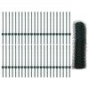 vidaXL Zaun mit Pfosten Gr&uuml;n 0,5 x 100 m Stahl und PVC