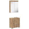 vidaXL Badezimmerm&ouml;bel-Set TULUM 2 Stk. Artisan-Eiche 60 x 34 x 63 cm