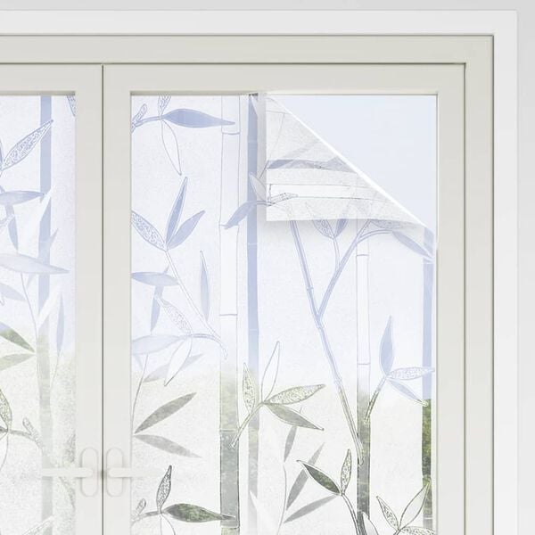 vidaXL Fensterfolien 2 Stk. Matt Bambus-Muster PVC