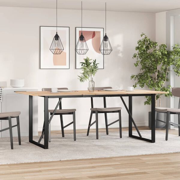 vidaXL Esstisch-Gestell in O-Form 180x80x73 cm Stahl