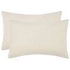 vidaXL Kissenbezug 2 stk. HEERLEN Creme 30 x 50 cm Boucl&eacute;