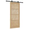 vidaXL Schiebet&uuml;r ORKDAL Natur 86 x 198,5 cm Massives Kiefernholz