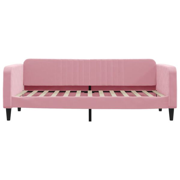 vidaXL Tagesbett Rosa 90x200 cm Samt