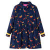 Kinderkleid mit Langen &Auml;rmeln Marineblau 116