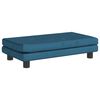 vidaXL Kindersofa mit Hocker Blau 100x50x30 cm Samt
