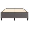 vidaXL Bettgestell Grau 120x200 cm Kunstleder