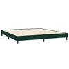 vidaXL Boxspringbett ohne Matratze Dunkelgr&uuml;n 200x210 cm Samt
