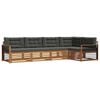vidaXL Outdoor-Sofagarnitur 5 stk. Natur und Anthrazit