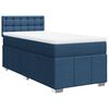 vidaXL Boxspringbett mit Matratze Blau 90x190 cm Stoff