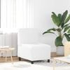 vidaXL | Modulares Armfreies Sofa | Wei&szlig; 55 x 74 x 82 cm Kunstleder
