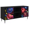 vidaXL TV-Schrank KIEL 102 x 33 x 51 cm Schwarz Eichen-Optik