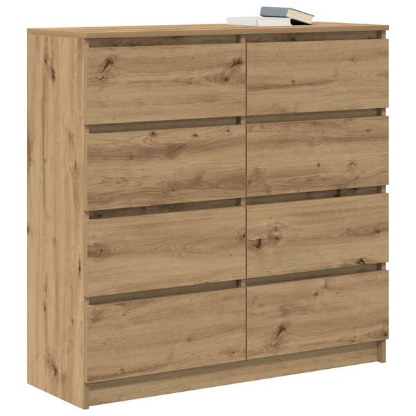 vidaXL Sideboard Artisan-Eiche 100x35x99 cm Holzwerkstoff