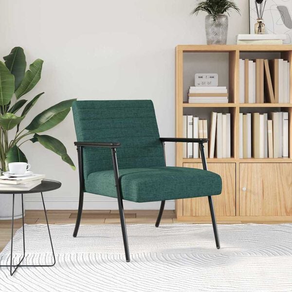 vidaXL Sessel Dunkelgrün 59 x 75 x 78 cm Stoff