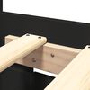 vidaXL Bettgestell mit Kopfteil ohne Matratze Schwarz 200x200 cm