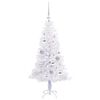 vidaXL K&uuml;nstlicher Weihnachtsbaum Wei&szlig; 120 cm PVC und Stahl