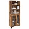vidaXL Highboard Altholz 69,5 x 34 x 180 cm Holzwerkstoff