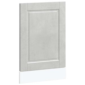 vidaXL Geschirrsp&uuml;lerblende Porto Betongrau 45x1,5x67 cm Holzwerkstoff