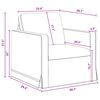 vidaXL Sofa Dunkelgrau Gesamtabmessungen: 78 x 78 x 80 cm (B x T x H)