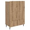 vidaXL Sideboard Artisan-Eiche 66 x 34,5 x 97 cm Holzwerkstoff