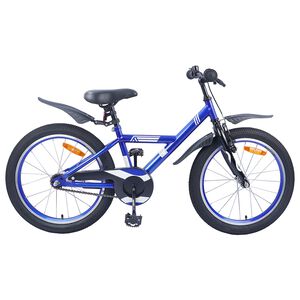 vidaXL Kinderfahrrad 18 Zoll f&uuml;r 5-7 Jahre alt Dunkelblau