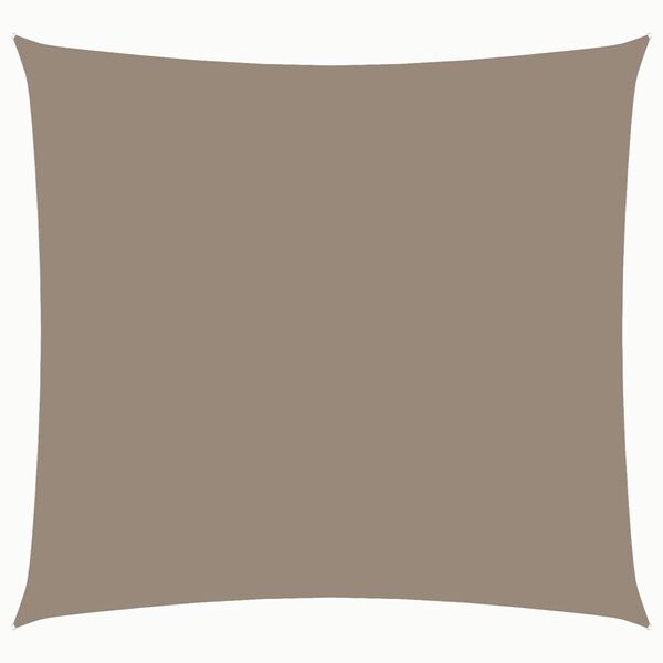 vidaXL Sonnensegel Oxford-Gewebe Quadratisch 4x4 m Taupe