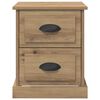vidaXL Nachttisch 2 pcs Artisan-Eiche 39 x 39 x 47,5 cm Holzwerkstoff