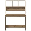 vidaXL Schreibtisch mit Regal Artisan-Eiche 102x45x148cm Holzwerkstoff
