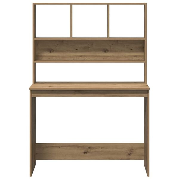 vidaXL Schreibtisch mit Regal Artisan-Eiche 102x45x148cm Holzwerkstoff