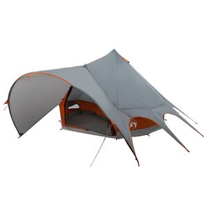 vidaXL Teepee Zelt f&uuml;r 5 Personen 5 Personen Grau und Orange