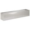 vidaXL Garten-Pflanzgef&auml;&szlig; Silber 100 x 20 x 20 cm Edelstahl