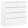 vidaXL Kommode ALTA Wei&szlig; 77x35x73 cm Massivholz Kiefer