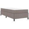 vidaXL Boxspringbett Taupe 80 x 200 cm Stoff