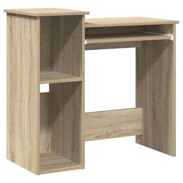 vidaXL Schreibtisch mit Regalen Sonoma-Eiche 84x40x78 cm Holzwerkstoff