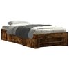 vidaXL Bettgestell ohne Matratze R&auml;uchereiche 90x200 cm Holzwerkstoff