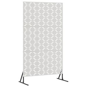 vidaXL Sichtschutz 100 x 50 x 180 cm Edelstahl Silber