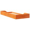 vidaXL Bettrahmen Wachsbraun 100 x 210 cm Massives Kiefernholz