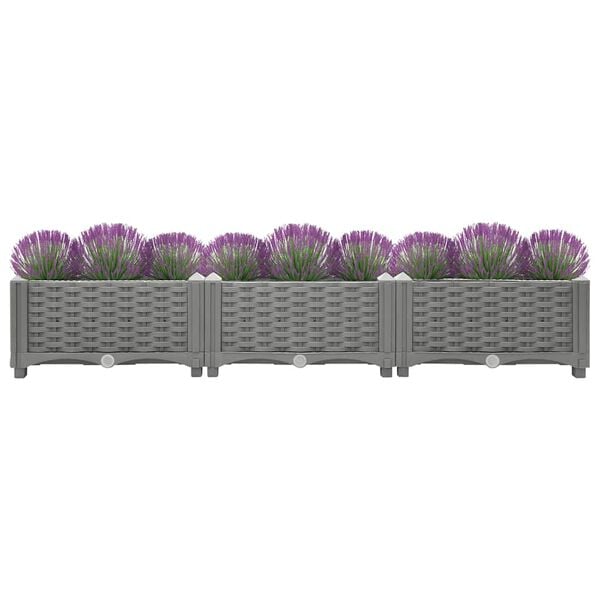 vidaXL Hochbeet 120x40x23 cm Polypropylen