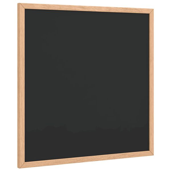vidaXL Kreidetafel mit massivem Kiefernholzrahmen Schwarz 40x40 cm