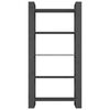 vidaXL Bücherregal/Raumteiler Grau 80x35x160 cm Massivholz